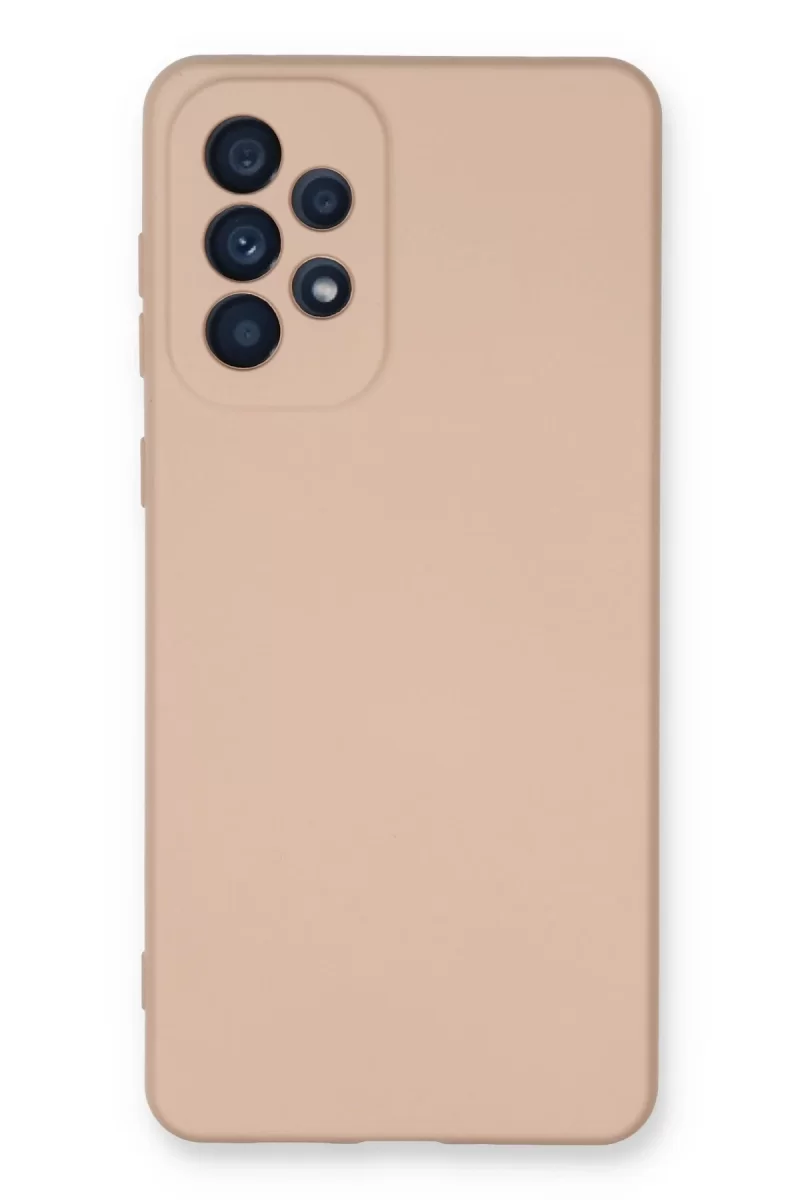 Newface Samsung Galaxy A73 5G Kılıf Nano içi Kadife Silikon - Pudra