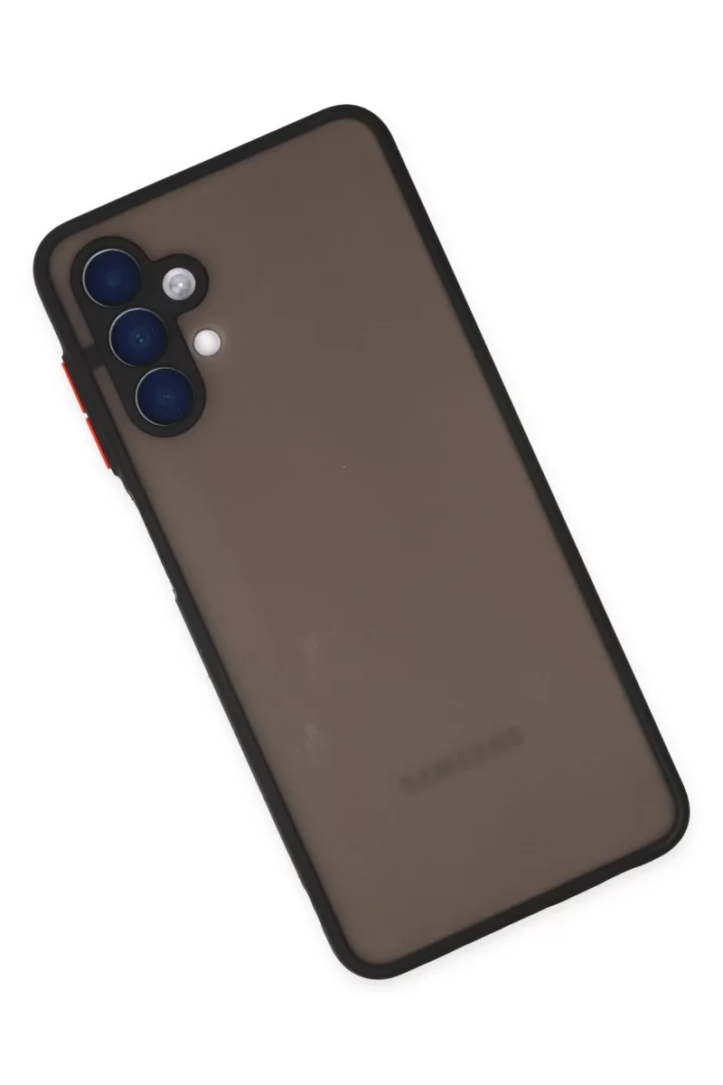 Newface Samsung Galaxy A04S Kılıf Montreal Silikon Kapak - Siyah