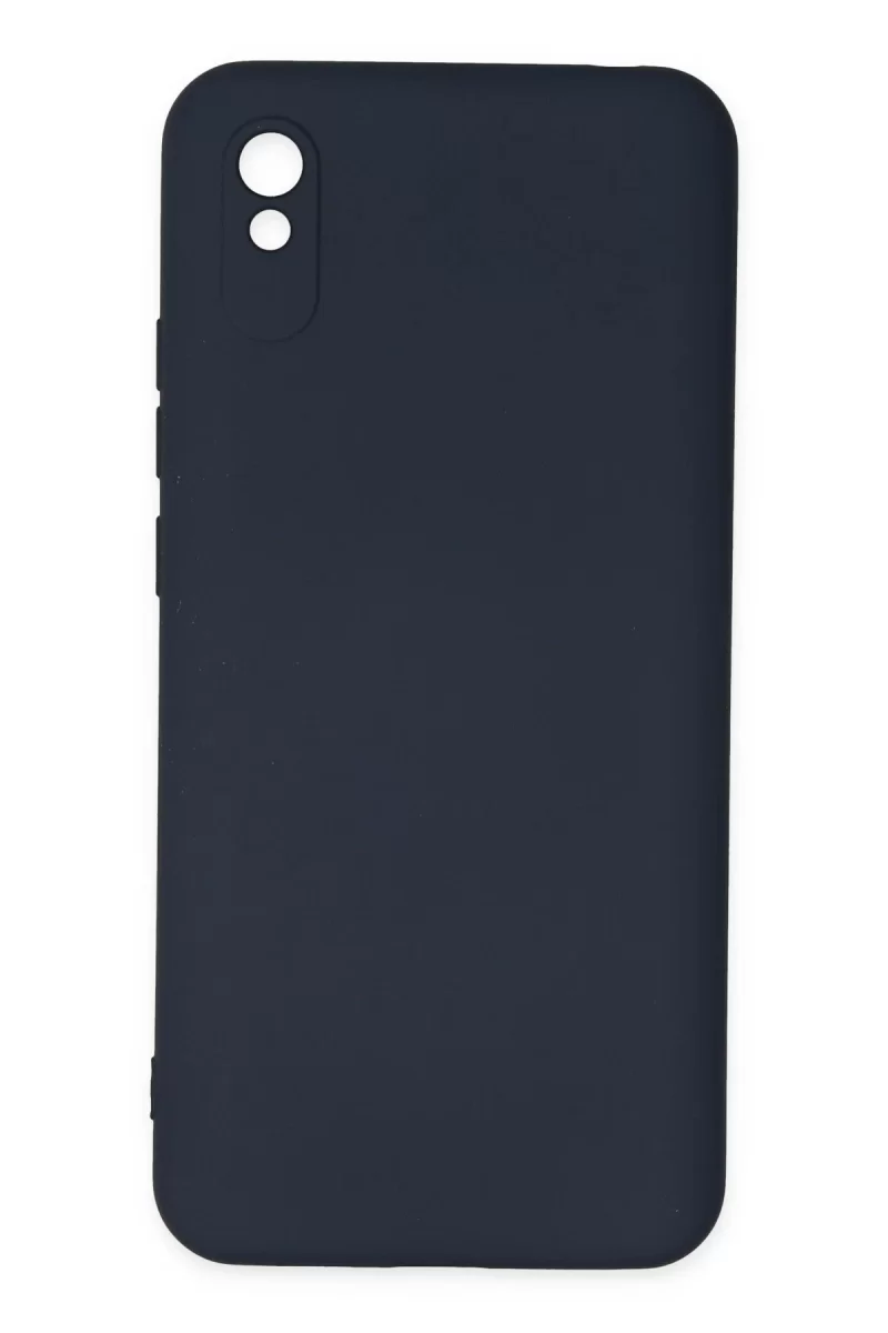Newface Xiaomi Redmi 9A Kılıf Nano içi Kadife Silikon - Lacivert