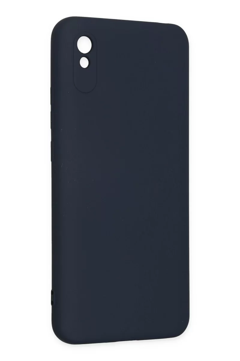 Newface Xiaomi Redmi 9A Kılıf Nano içi Kadife Silikon - Lacivert