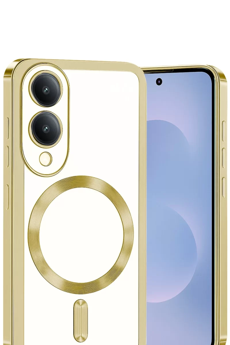 Newface Samsung Galaxy S25 Edge Kross Magneticsafe Kapak - Gold