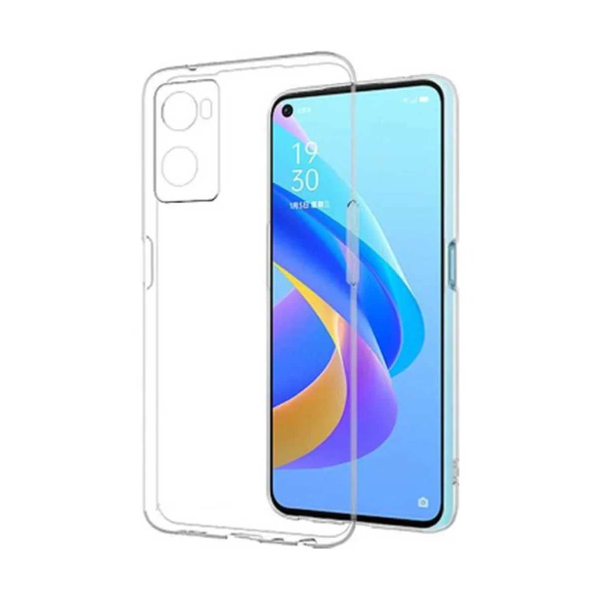 Newface Oppo A96 Kılıf Lüx Şeffaf Silikon