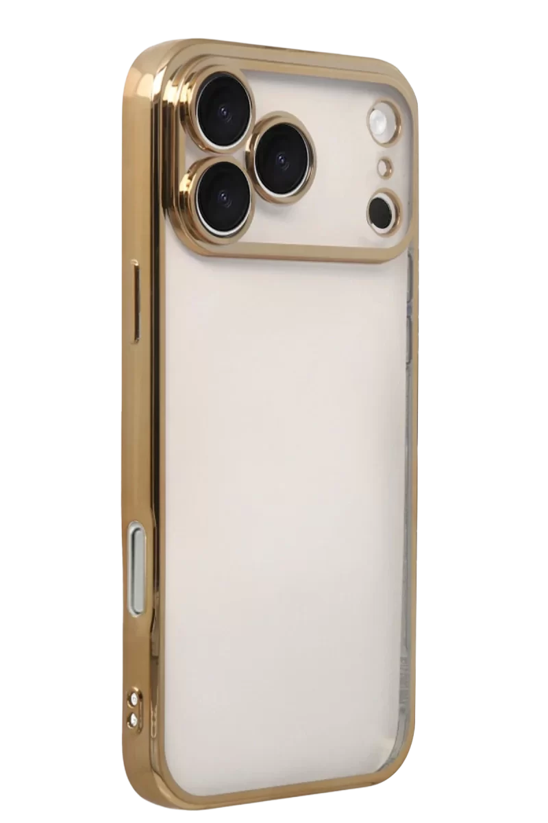 Newface Apple iPhone 17 Pro Razer Lensli Silikon - Gold