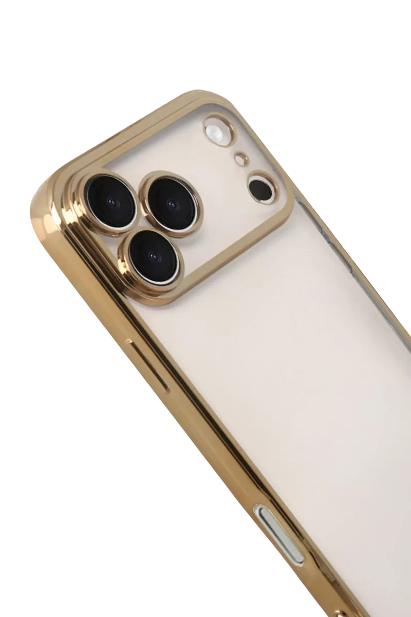 Newface Apple iPhone 17 Pro Razer Lensli Silikon - Gold