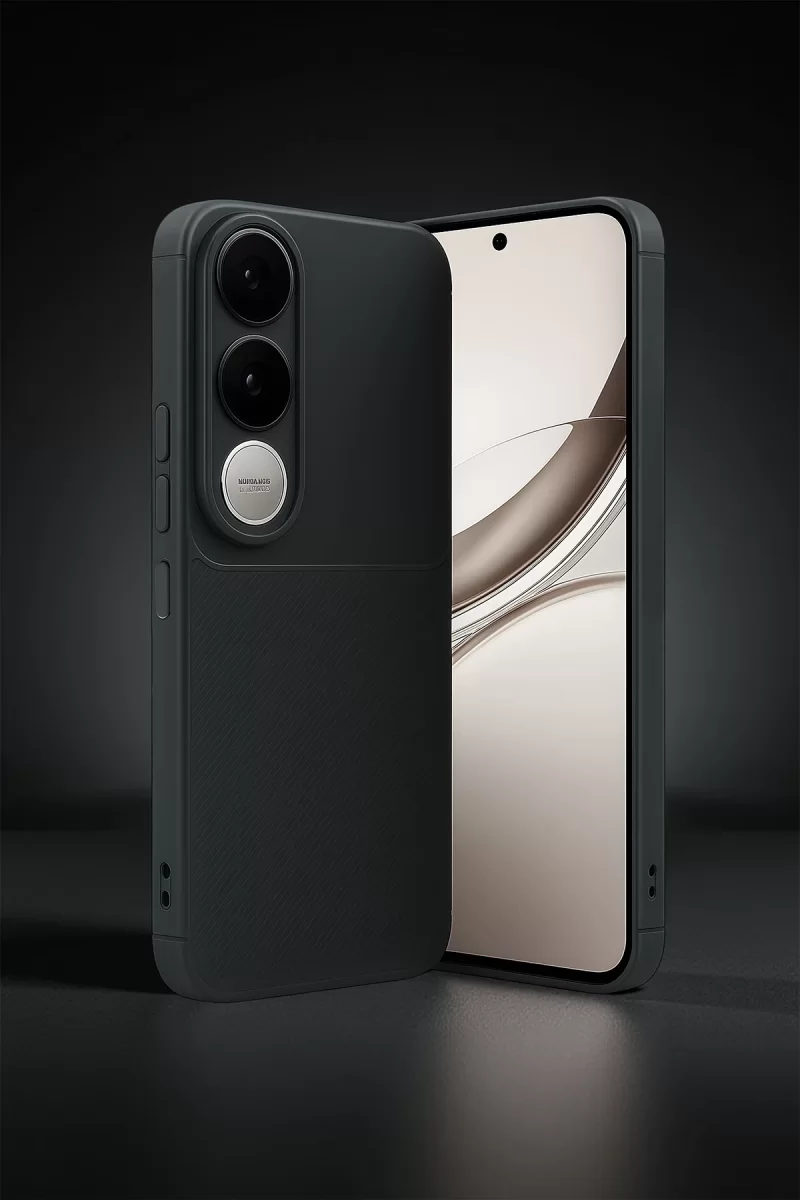 Newface Vivo V50 Lite 4G Auto Focus Karbon Kapak - Gri