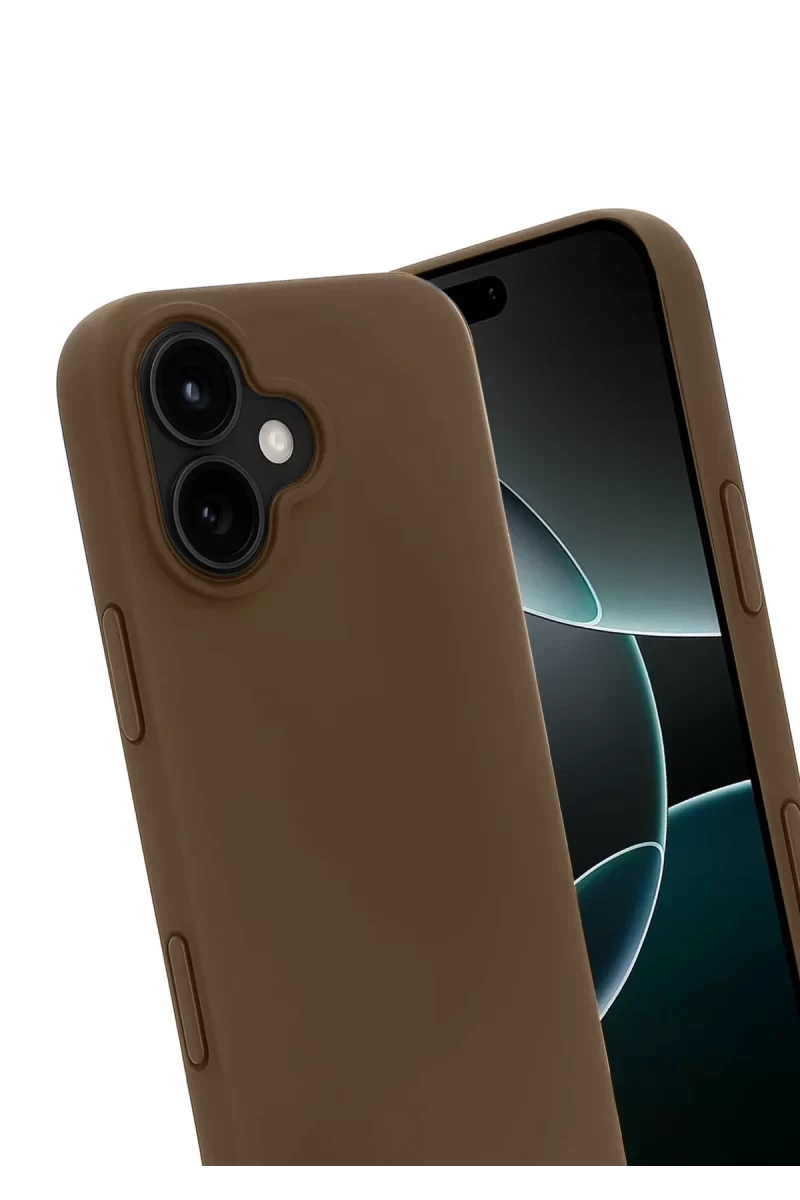 Newface Apple iPhone 17 First Silikon - Kahverengi