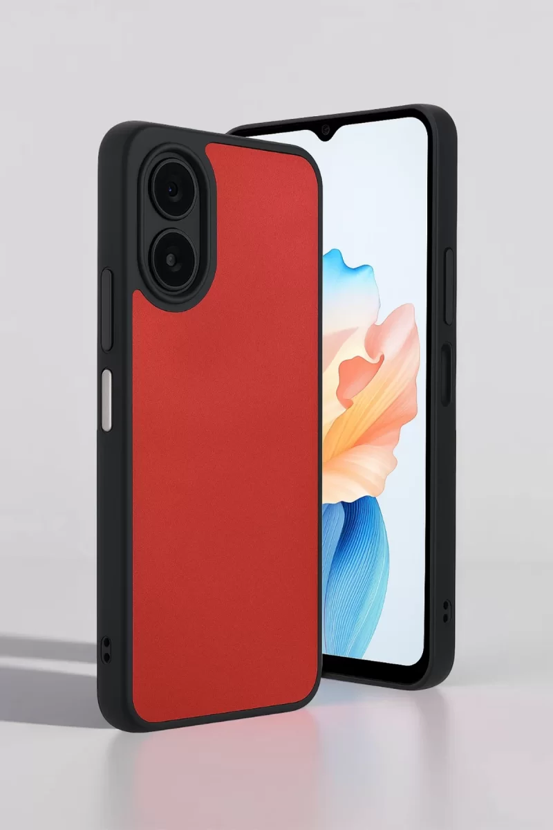 Newface Oppo A38 Kılıf Aras Deri Kapak - Pudra