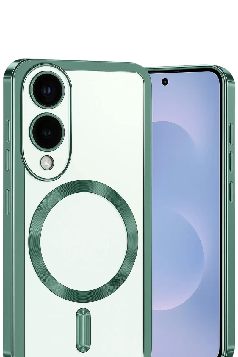 Newface Samsung Galaxy S25 Edge Kross Magneticsafe Kapak - Koyu Yeşil