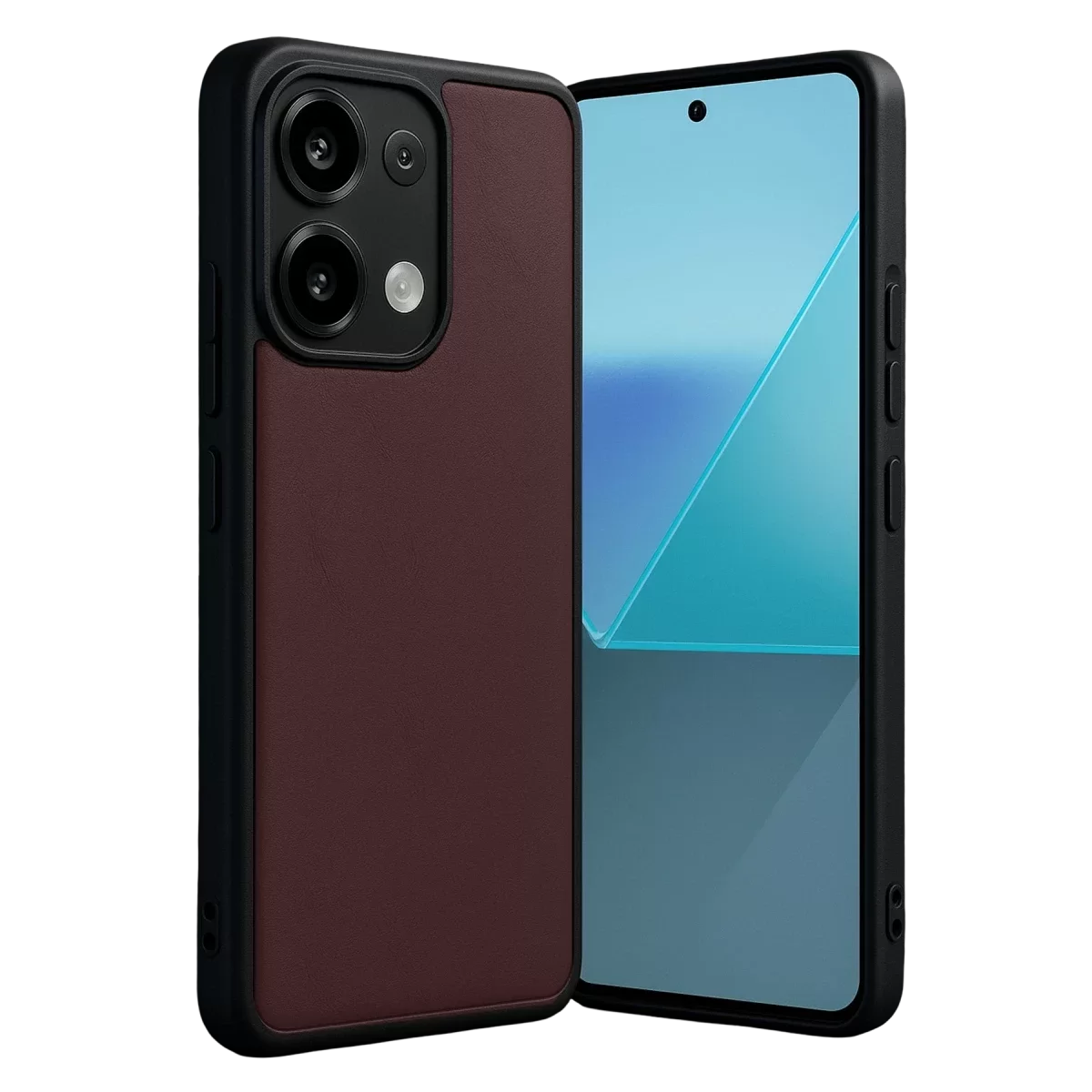 Newface Xiaomi Redmi Note 13 Pro 5G Kılıf Aras Deri Kapak - Bordo
