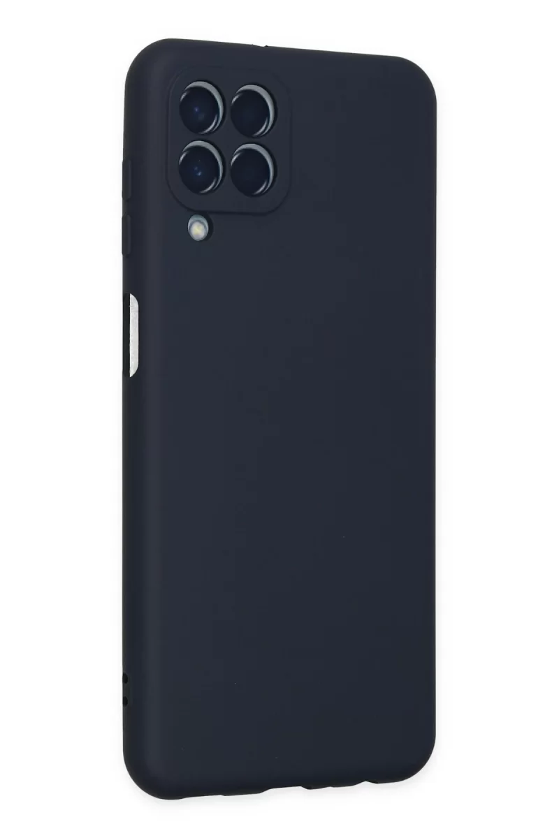 Newface Samsung Galaxy M33 Kılıf Nano içi Kadife Silikon - Lacivert