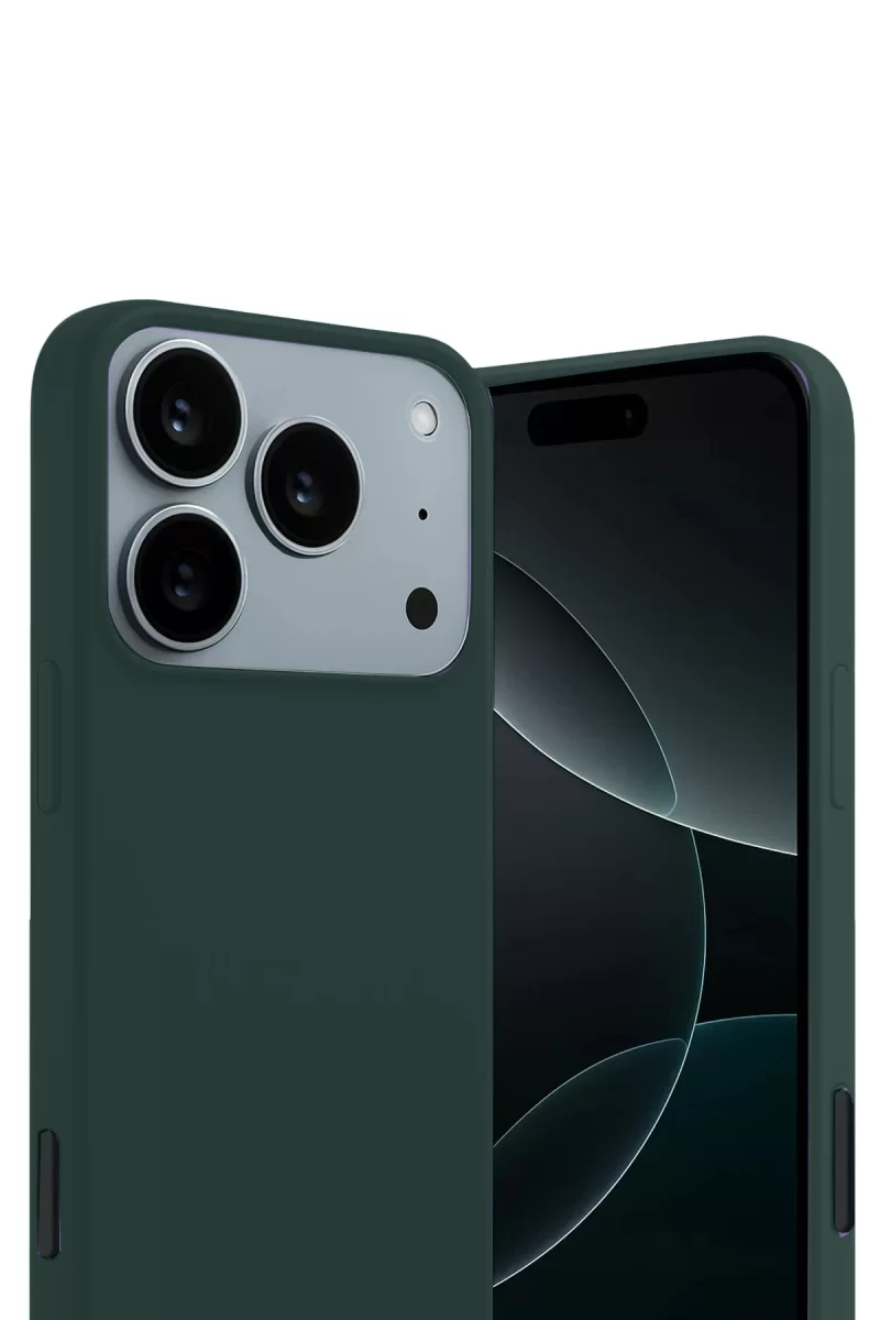Newface Apple iPhone 17 Pro First Silikon - Koyu Yeşil