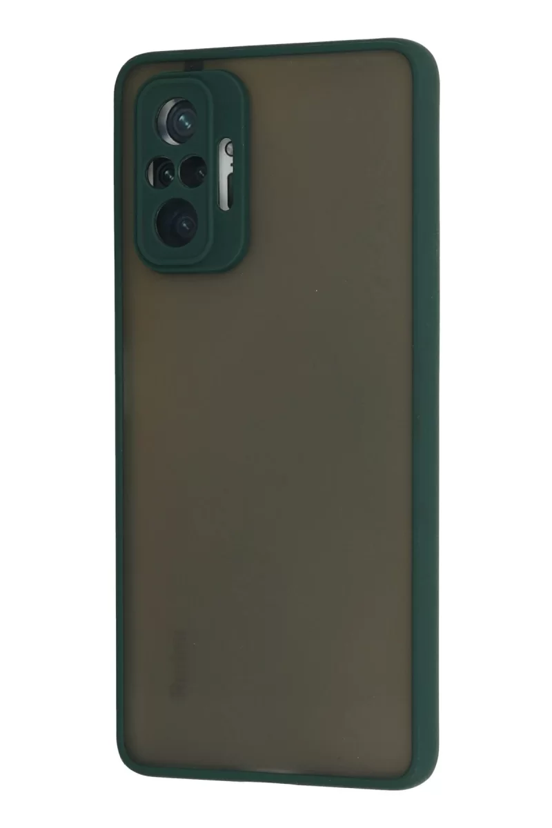 Newface Xiaomi Redmi Note 10 Pro Kılıf Montreal Silikon Kapak - Yeşil