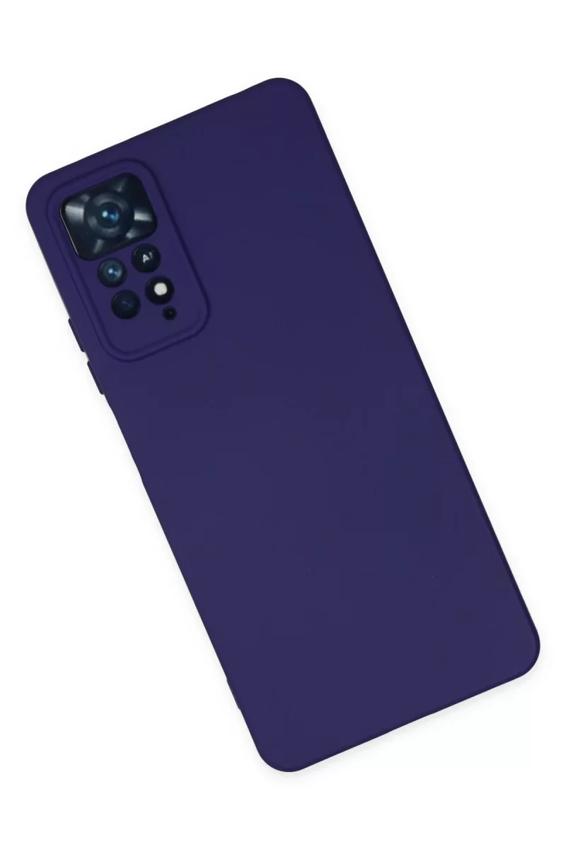Newface Xiaomi Redmi Note 11 Pro Kılıf Nano içi Kadife Silikon - Mor