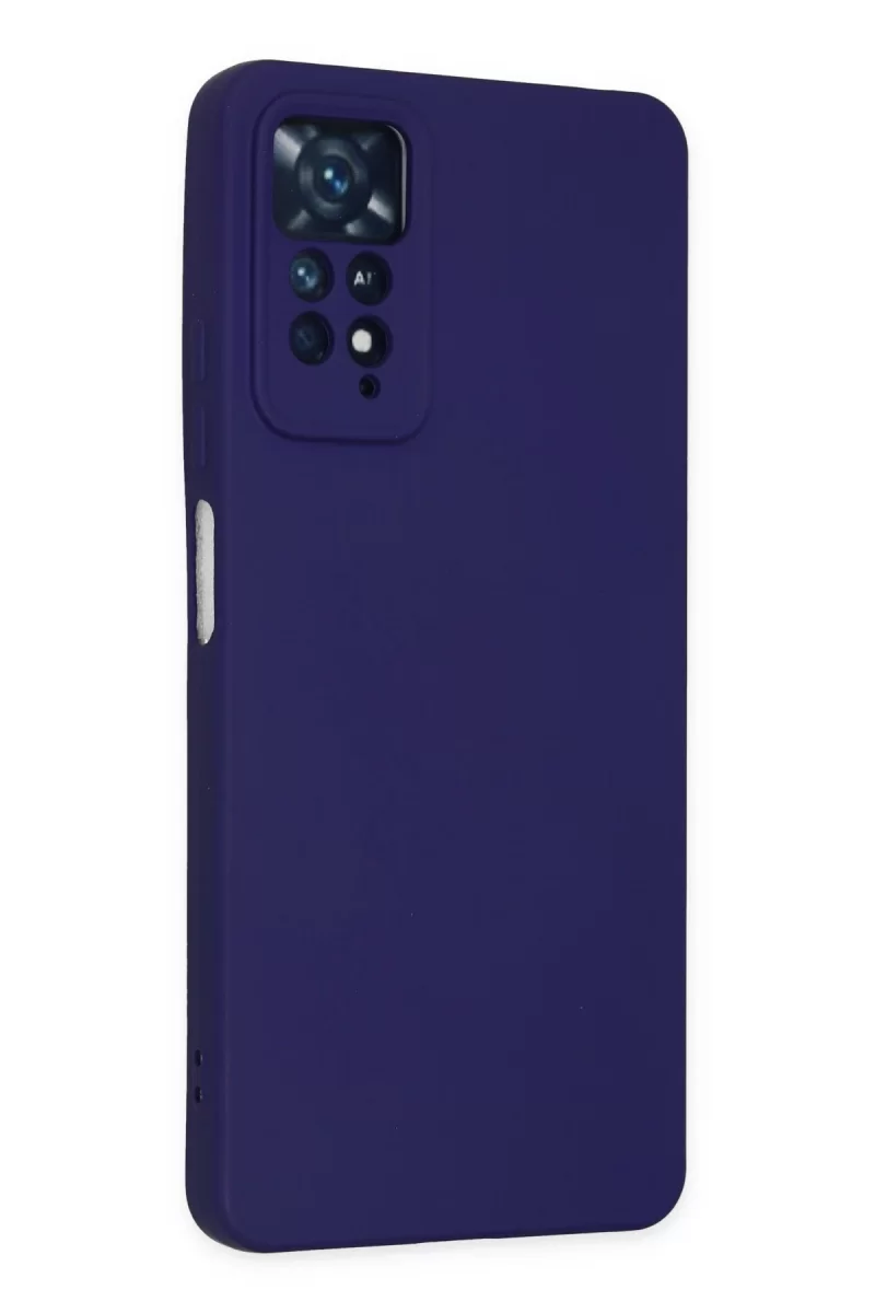 Newface Xiaomi Redmi Note 11 Pro Kılıf Nano içi Kadife Silikon - Mor