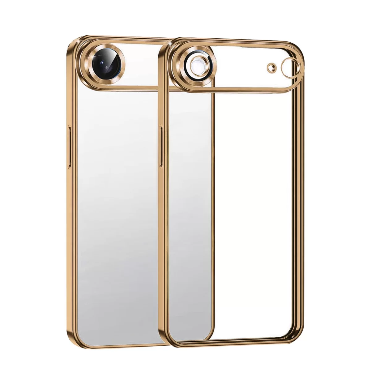 Newface Apple iPhone 17 Air Razer Lensli Silikon - Çöl Titanyum
