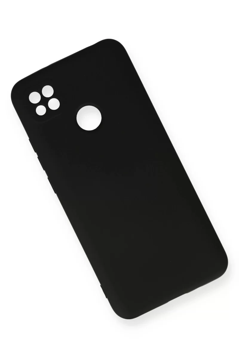 Newface Xiaomi Redmi 9C Kılıf Nano içi Kadife Silikon - Siyah