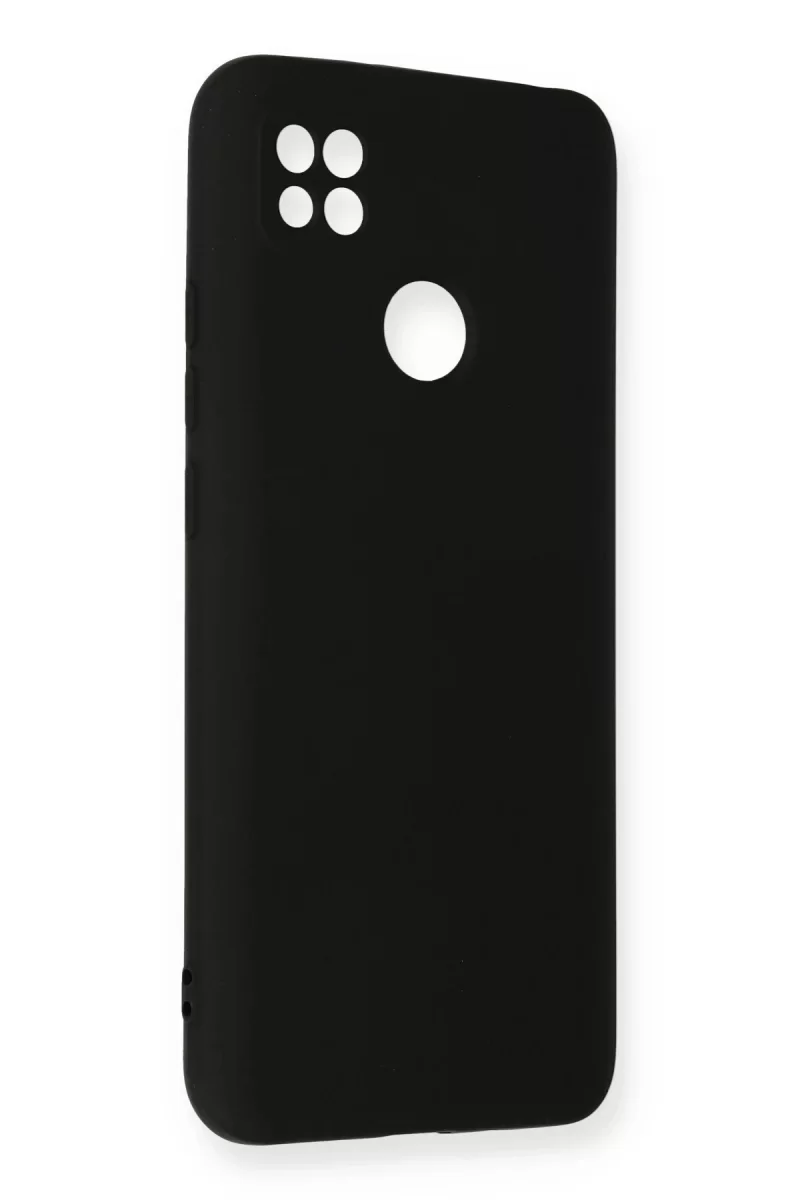 Newface Xiaomi Redmi 9C Kılıf Nano içi Kadife Silikon - Siyah