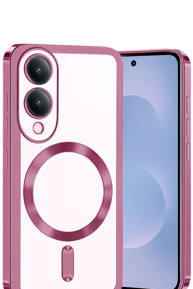 Newface Samsung Galaxy S25 Edge Kross Magneticsafe Kapak - Rose