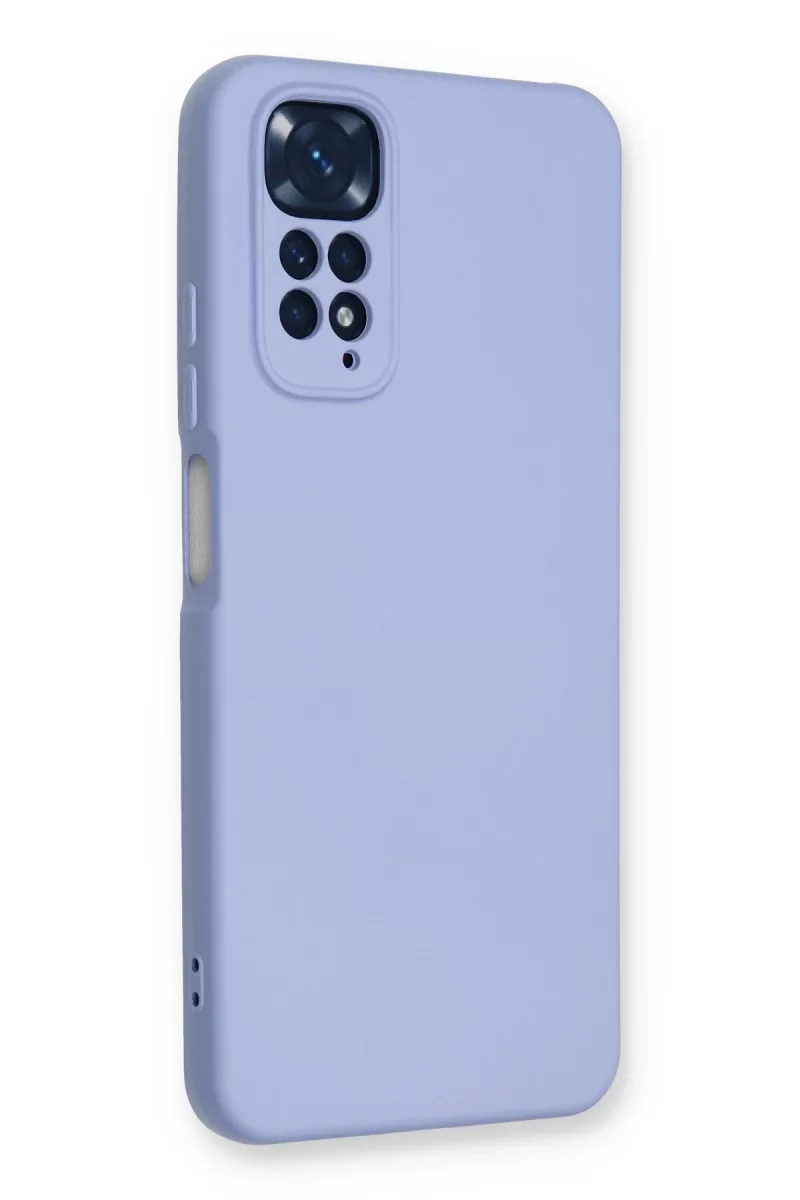 Newface Xiaomi Redmi Note 11 Kılıf Nano içi Kadife Silikon - Lila
