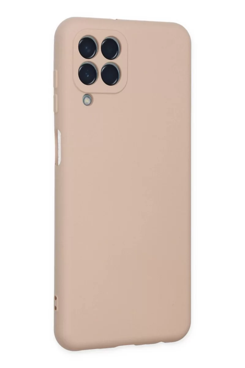 Newface Samsung Galaxy M33 Kılıf Nano içi Kadife Silikon - Pudra