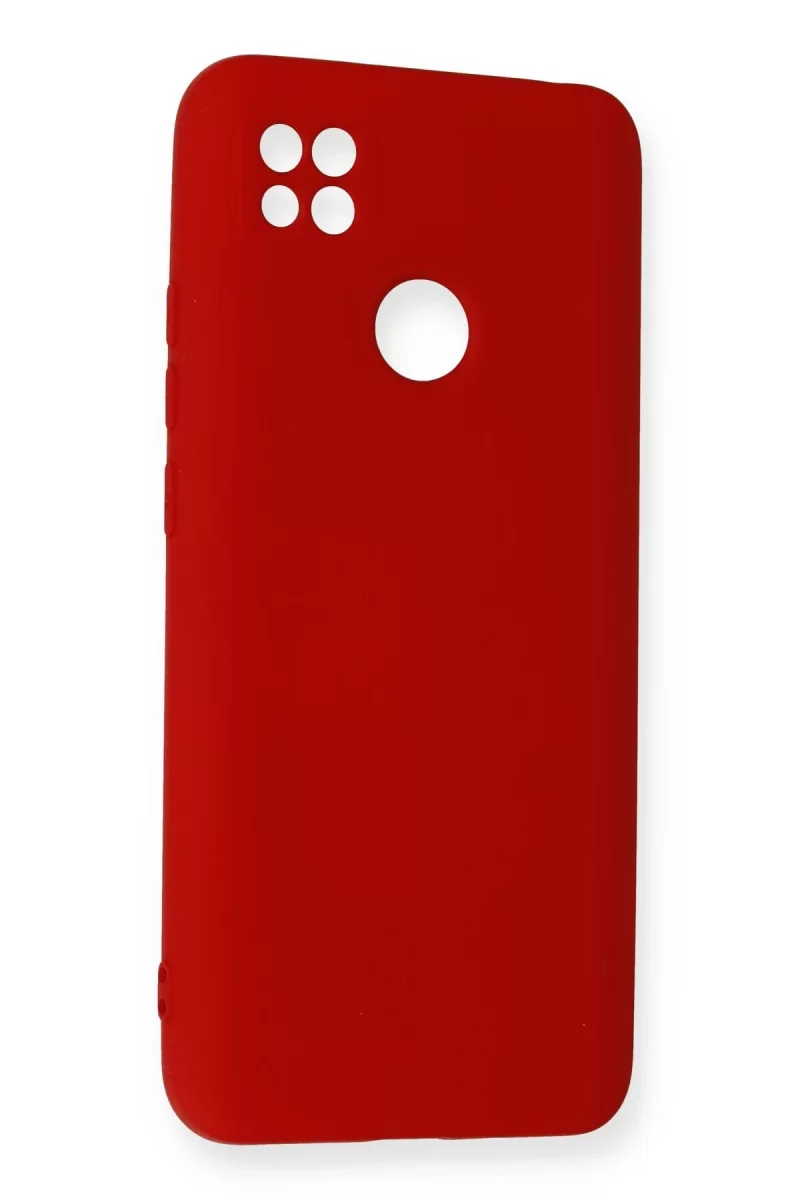 Newface Xiaomi Redmi 9C Kılıf Nano içi Kadife Silikon - Kırmızı