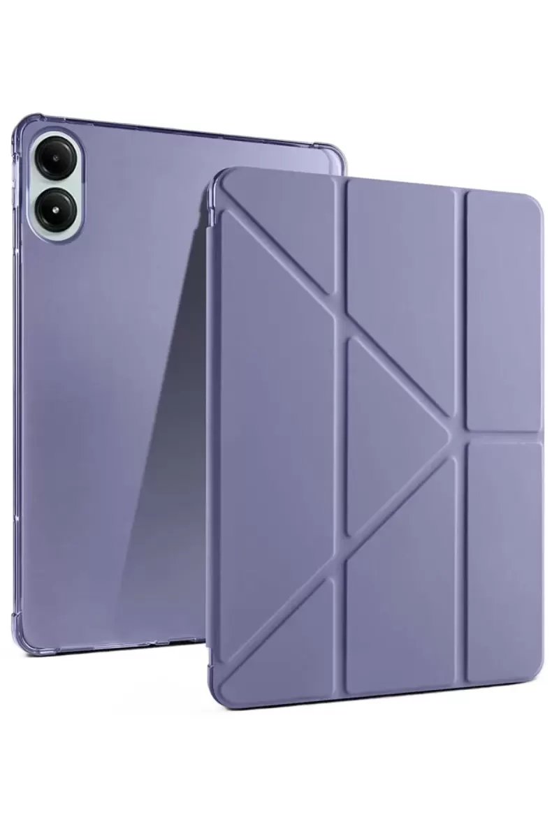 Newface Xiaomi Redmi Pad Pro 12.1 Kılıf Kalemlikli Mars Tablet Kılıfı - Lila