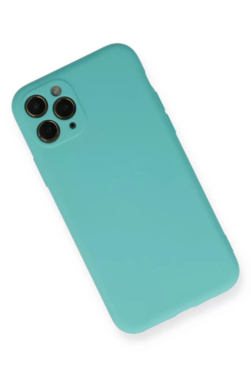 Newface Apple iPhone 11 Pro Kılıf Nano içi Kadife Silikon - Turkuaz