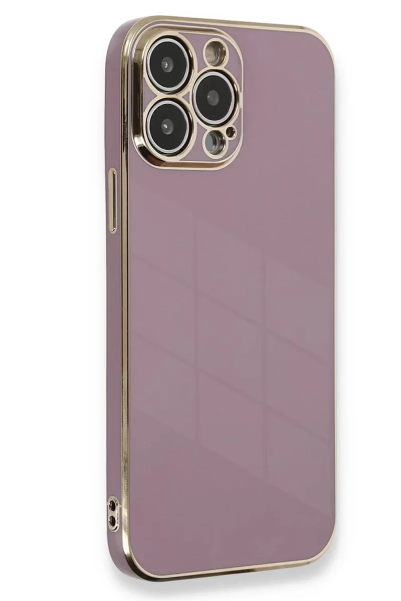 Newface Apple iPhone 15 Pro Kılıf Volet Silikon - Mor