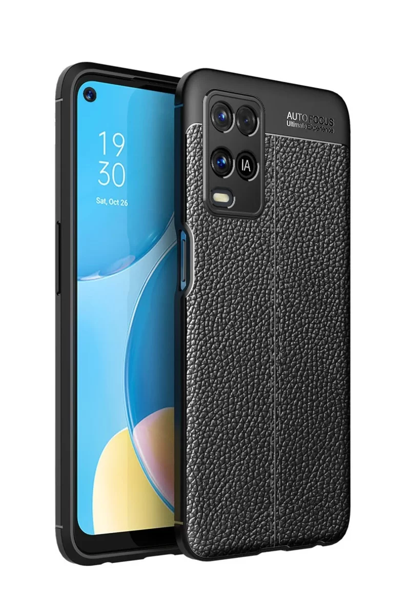 Newface Oppo A54 4G Kılıf Auto Focus Kapak - Siyah