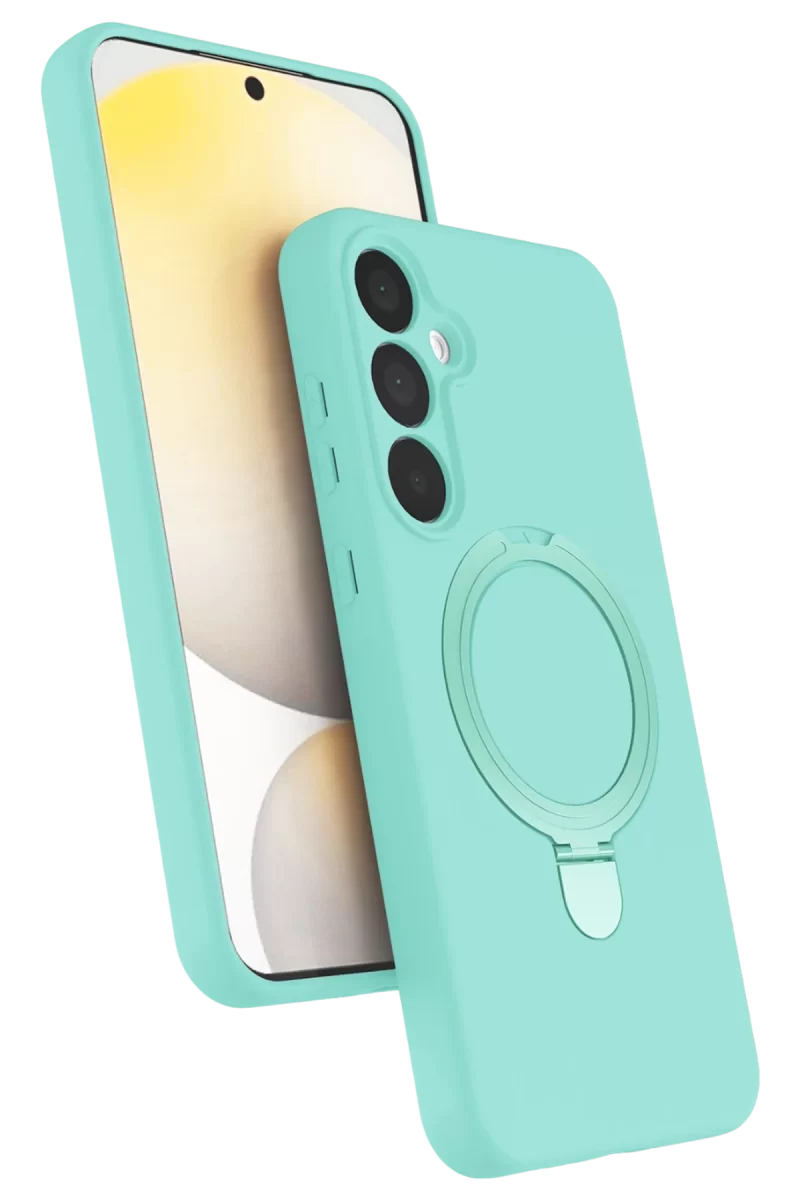 Newface Samsung Galaxy A25 5G Regal Magsafe Standlı Kapak - Su Yeşili