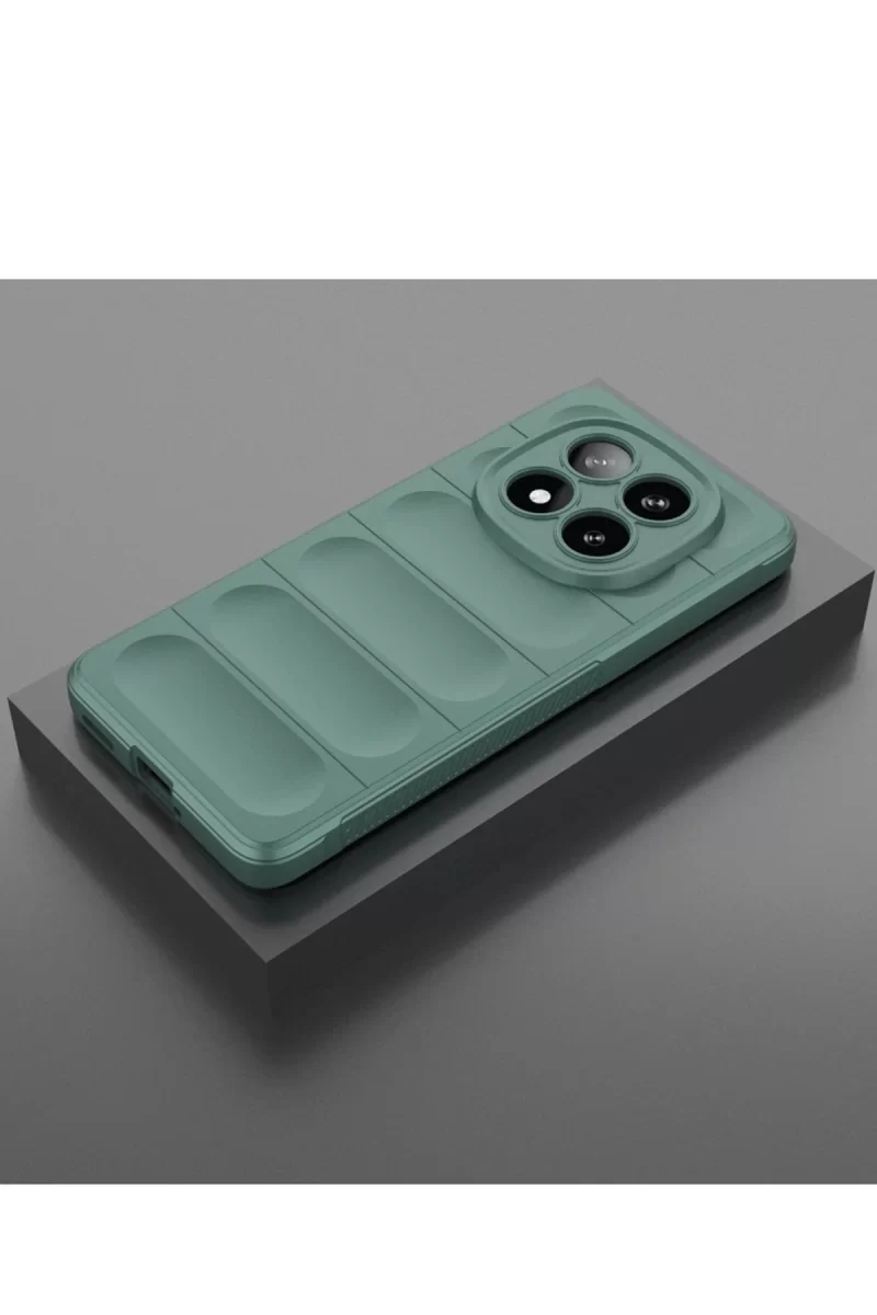 Newface Xiaomi Redmi Note 14 Pro 5G Kılıf Optimum Silikon - Koyu Yeşil
