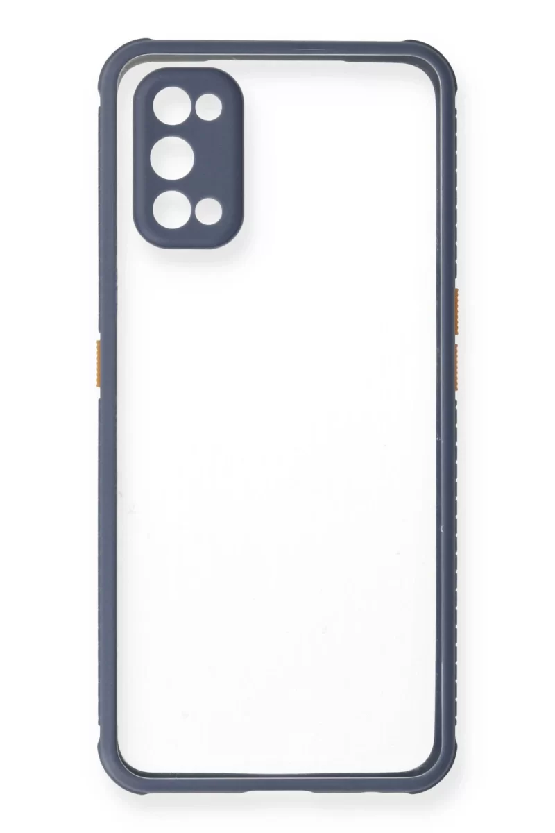Newface Realme 7 Pro Kılıf Miami Şeffaf Silikon - Gri