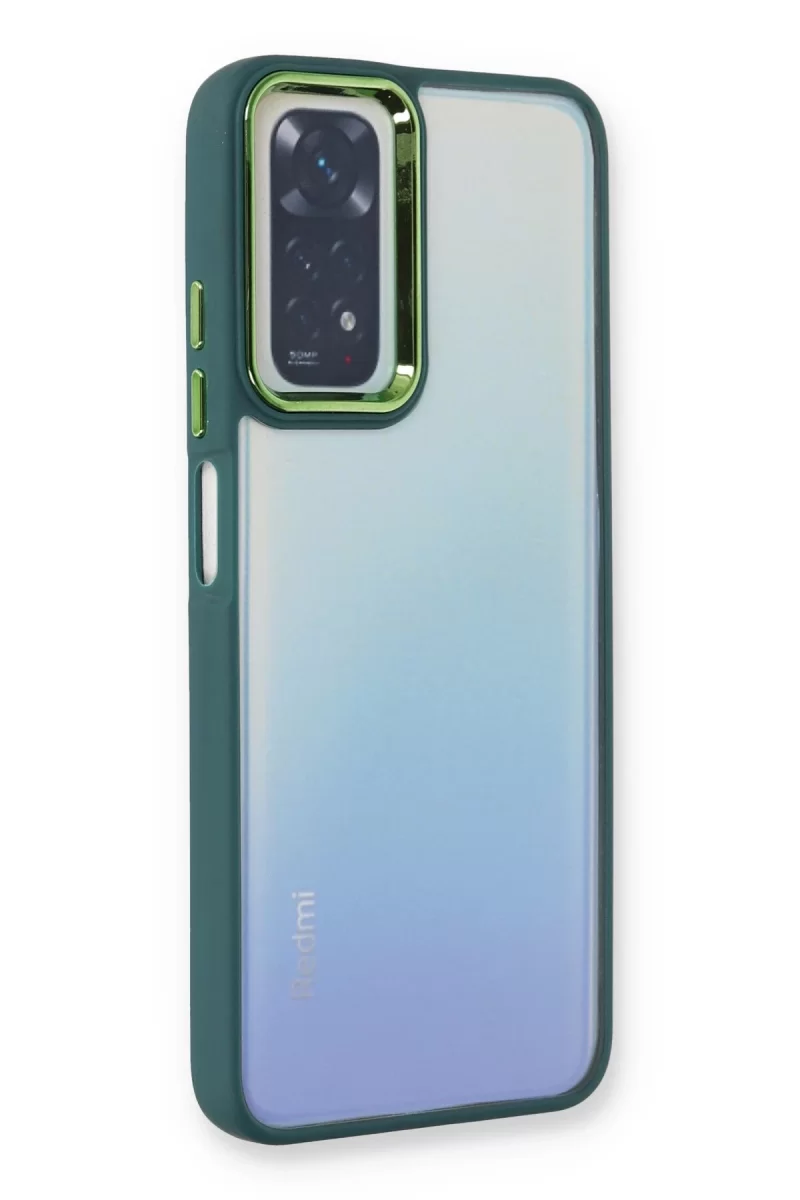 Newface Xiaomi Redmi Note 11 Pro Kılıf Dora Kapak - Haki Yeşil