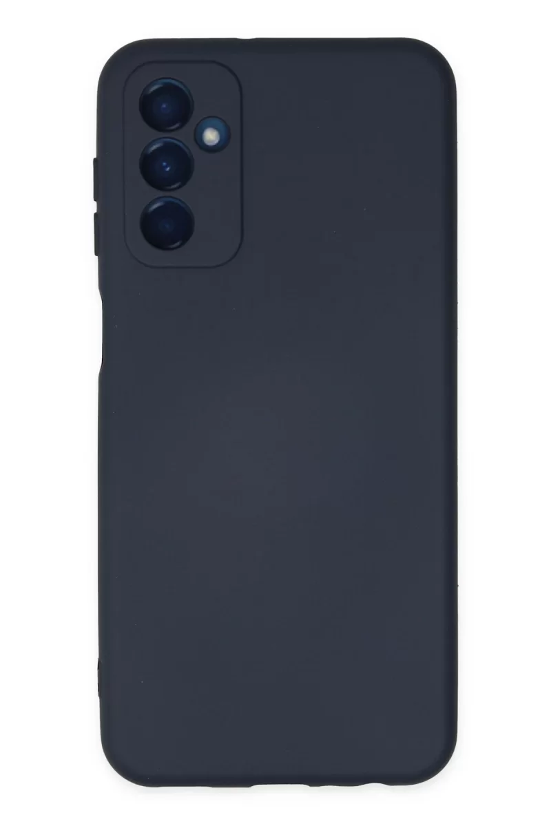 Newface Samsung Galaxy M23 Kılıf Nano içi Kadife Silikon - Lacivert