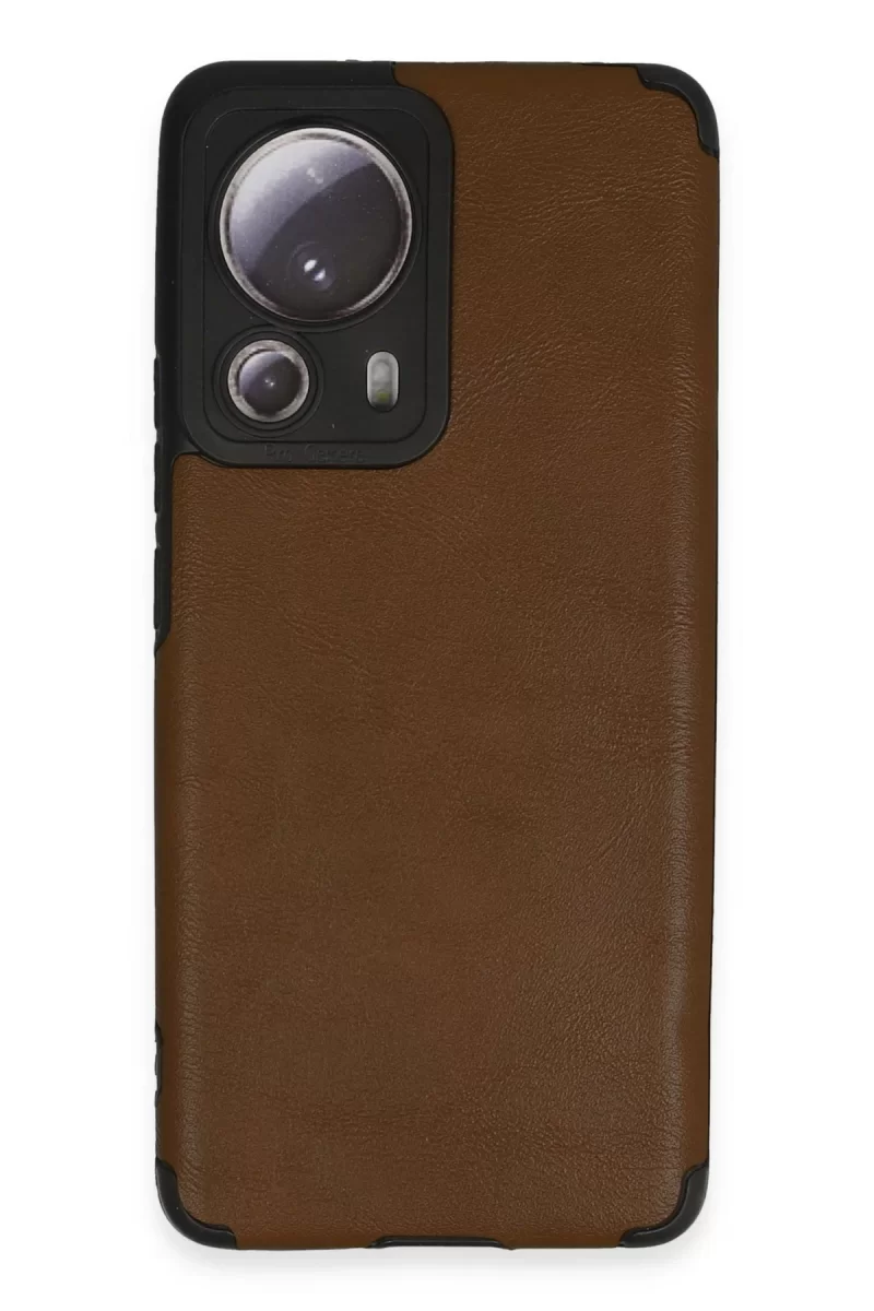 Newface Xiaomi Mi 13 Lite Kılıf Loop Deri Silikon - Kahverengi