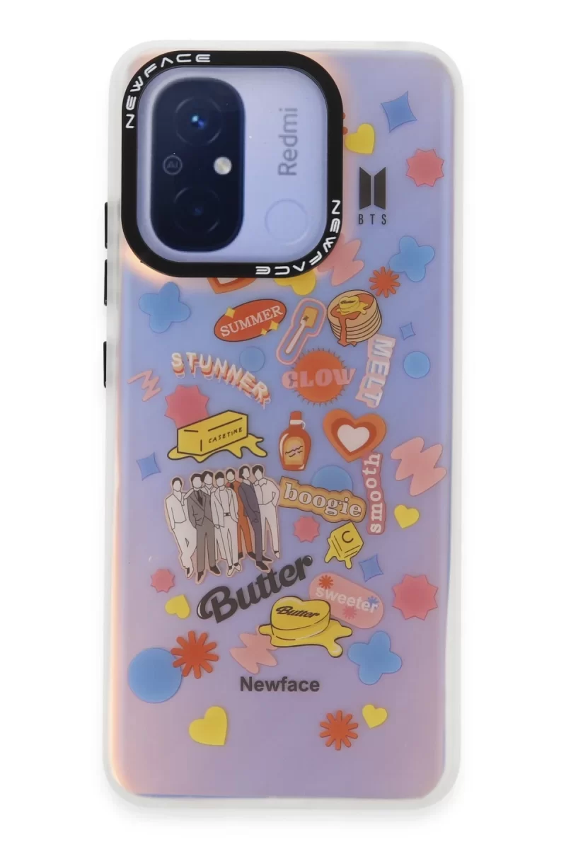 Newface Xiaomi Redmi 12C Kılıf Estoril Desenli Kapak - Estoril - 16