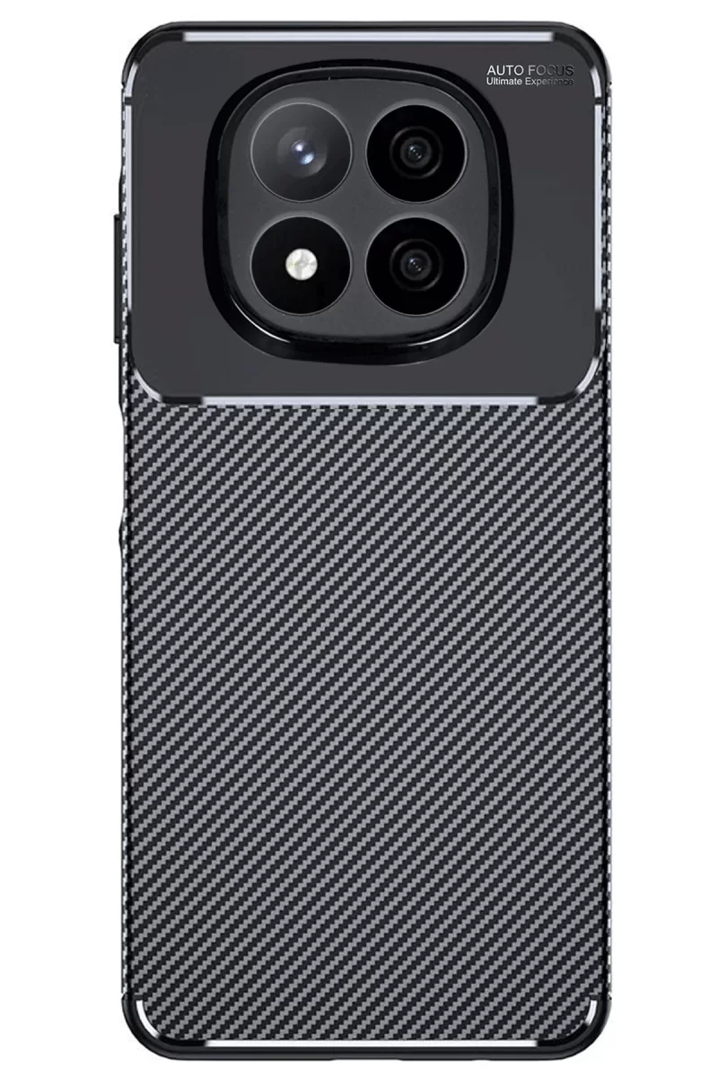 Newface Xiaomi Redmi Note 14 Pro Plus Kılıf Auto Focus Karbon Kapak - Siyah