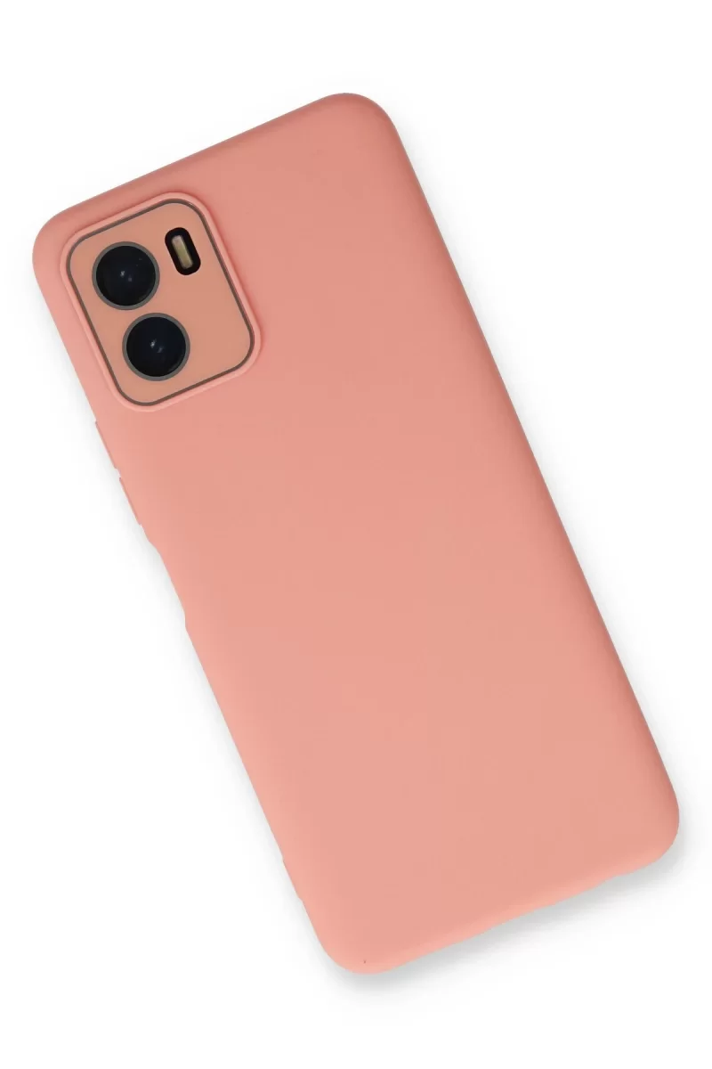 Newface Vivo Y15S Kılıf Lansman Glass Kapak - Pembe