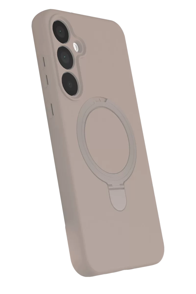 Newface Samsung Galaxy A35 5G Regal Magsafe Standlı Kapak - Çöl Titanyum