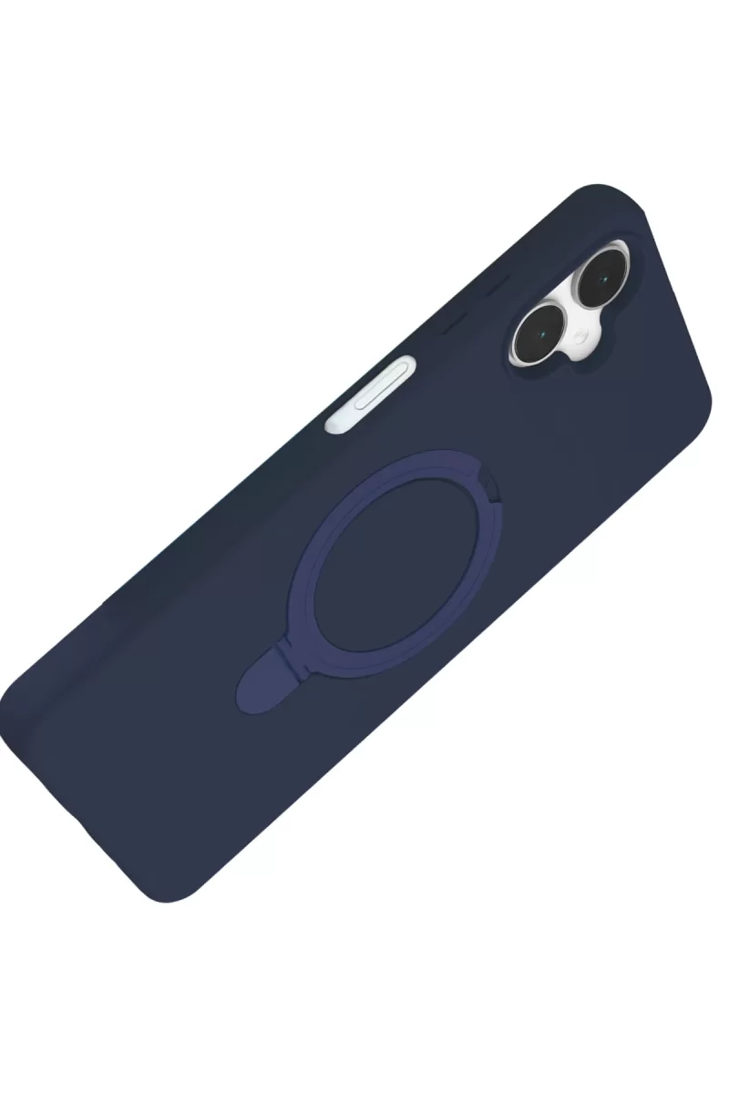 Newface Samsung Galaxy A06 Regal Magsafe Standlı Kapak - Lacivert