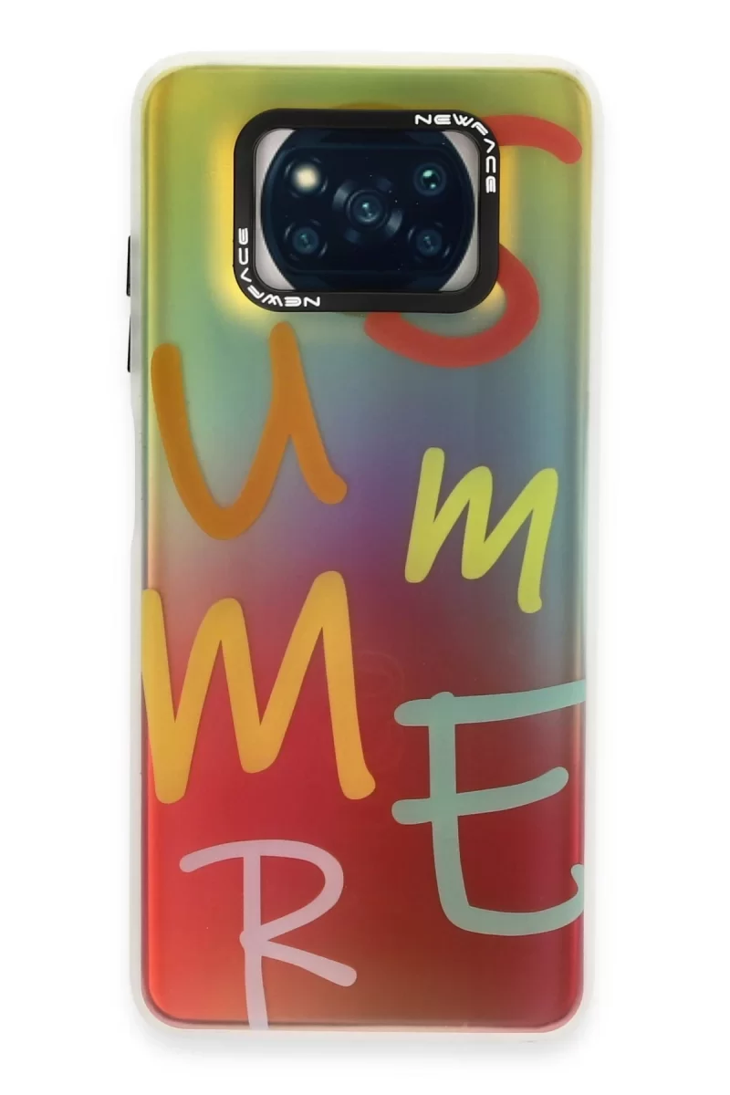 Newface Xiaomi Pocophone X3 Kılıf Estoril Desenli Kapak - Estoril - 3