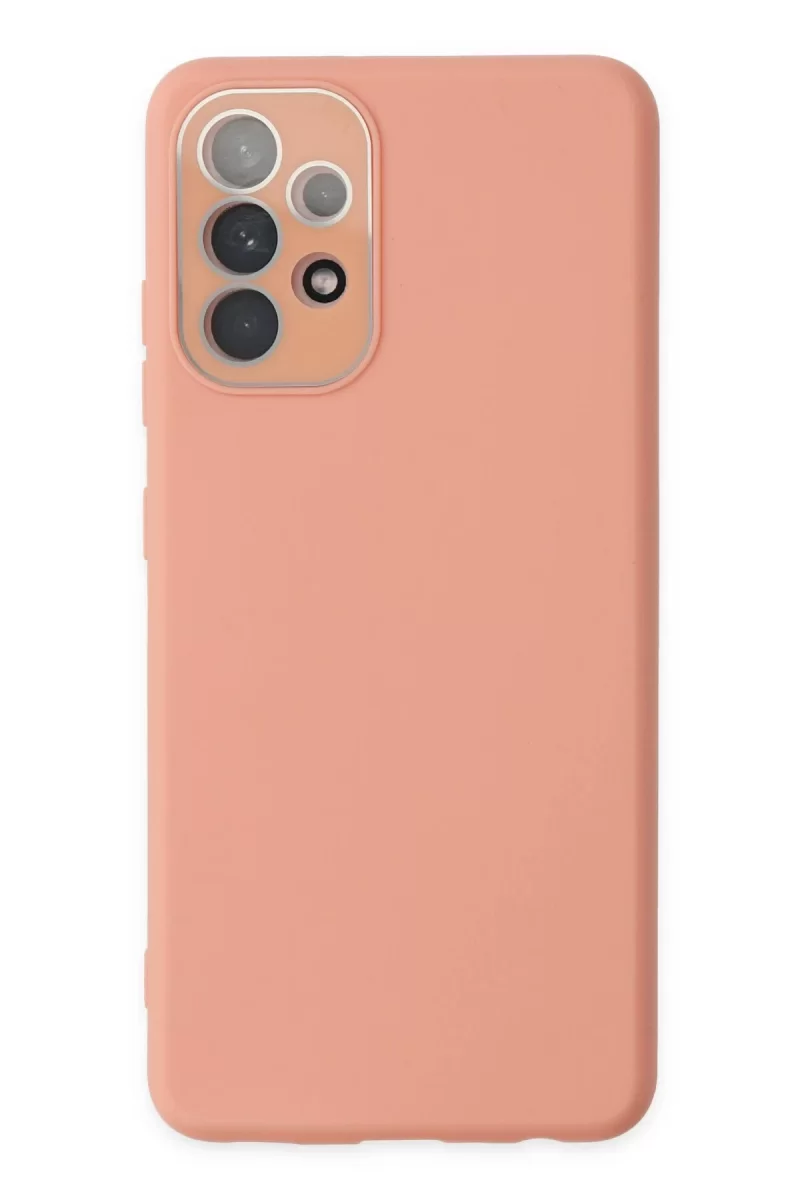 Newface Samsung Galaxy A33 5G Kılıf Lansman Glass Kapak - Pembe