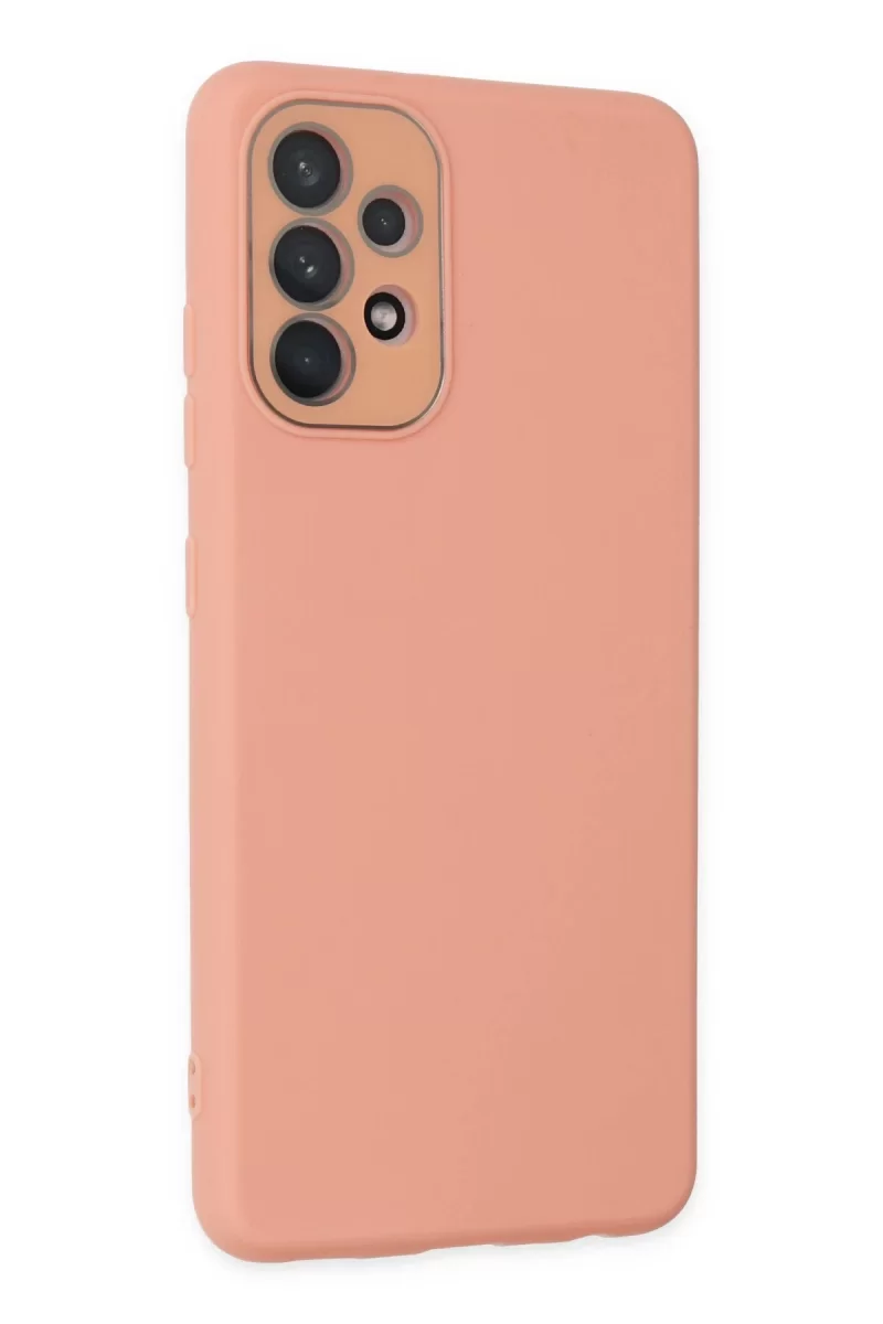 Newface Samsung Galaxy A33 5G Kılıf Lansman Glass Kapak - Pembe