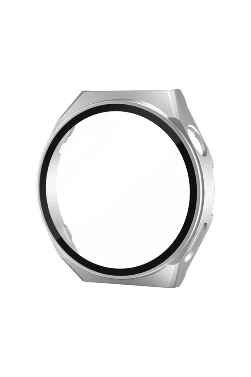 Newface Huawei Watch GT3 Pro 46mm Dota Camlı Kasa Ekran Koruyucu - Gümüş