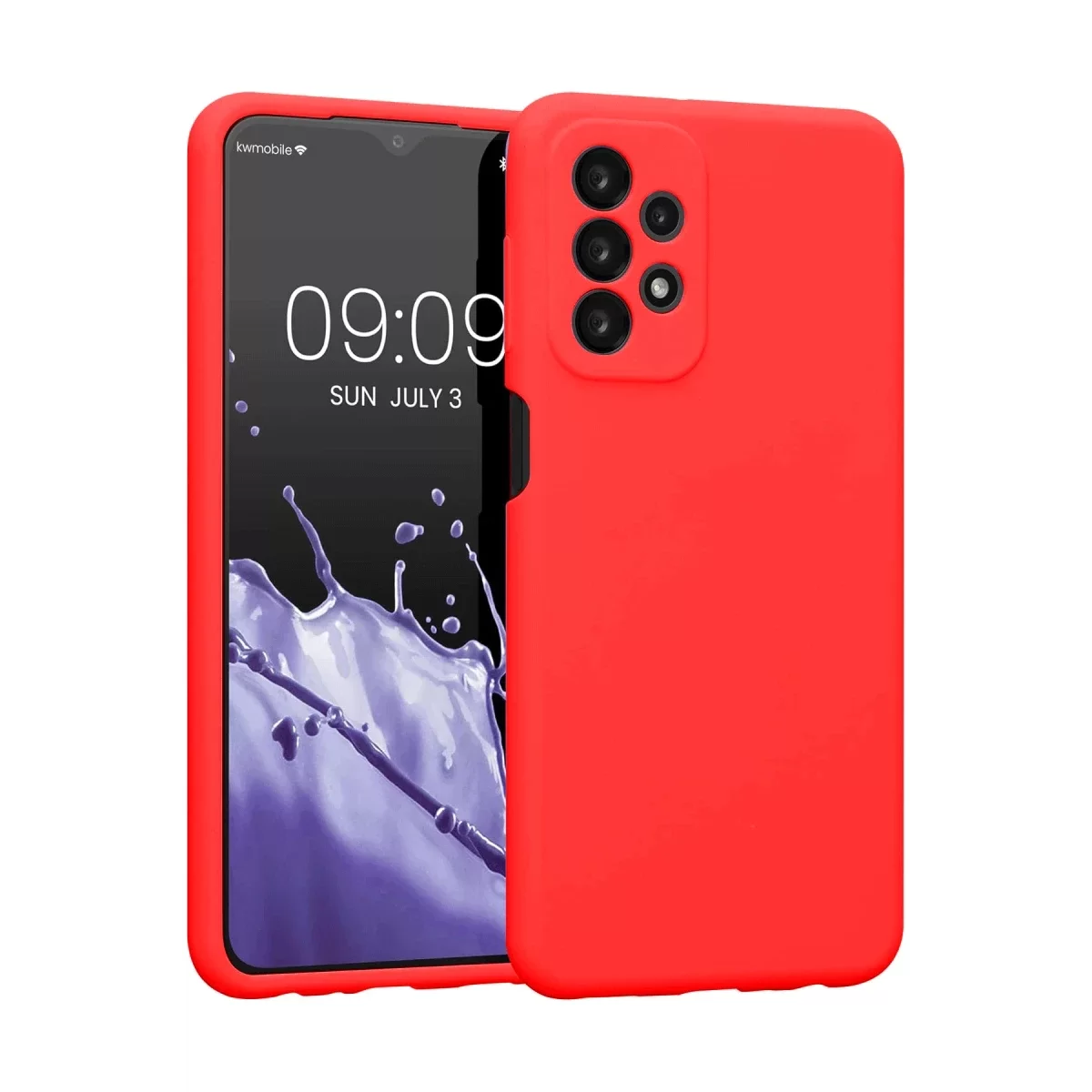 Newface Samsung Galaxy A23 4G Kılıf First Silikon - Kırmızı