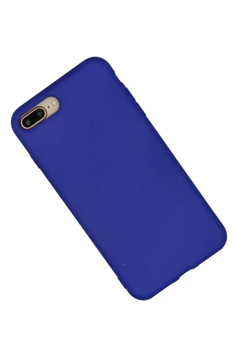 Newface Apple iPhone 7 Plus Kılıf Nano içi Kadife Silikon - Lacivert