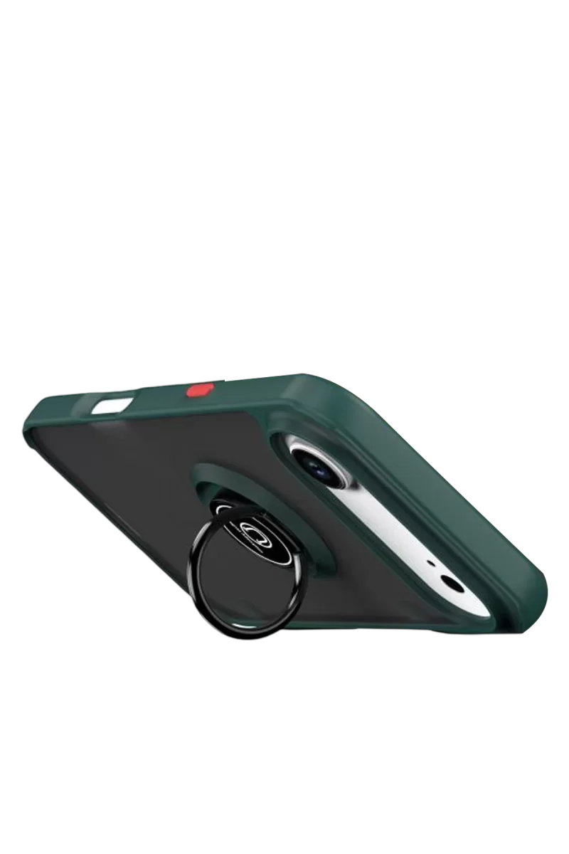 Newface Apple iPhone 17 Air Montreal Yüzüklü Silikon Kapak - Yeşil