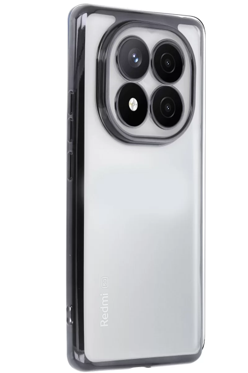 Newface Xiaomi Redmi Note 14 Pro Plus Kılıf Razer Lensli Silikon - Siyah