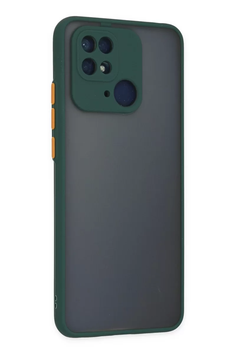 Newface Xiaomi Redmi 10C Kılıf Montreal Silikon Kapak - Yeşil