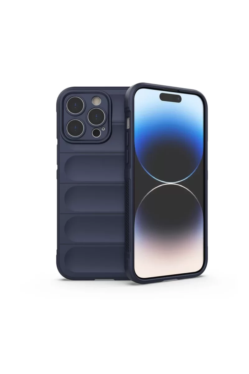 Newface Apple iPhone 15 Pro Max Kılıf Optimum Silikon - Lacivert
